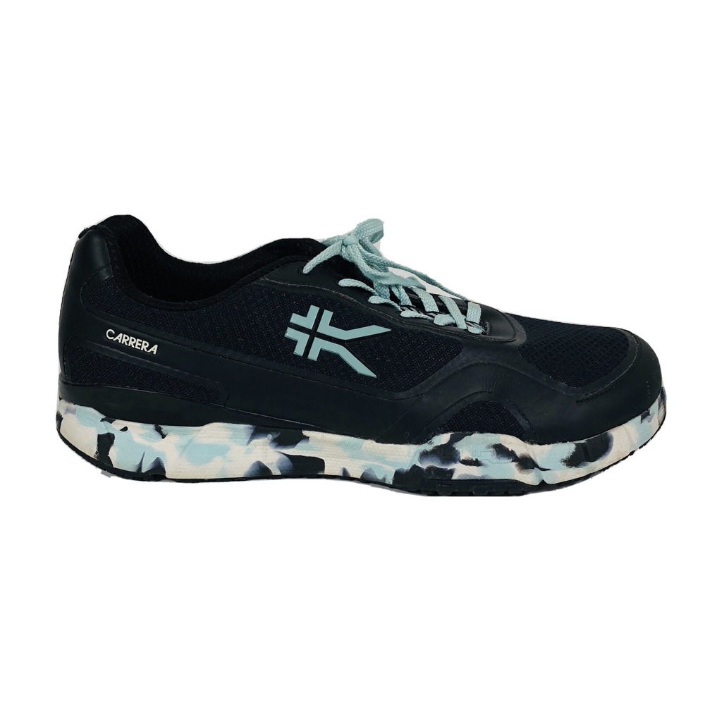 Kuru Carrera‎ Womens 12 Comfort Running, Walking Shoes Sneakers Black, Sky Blue